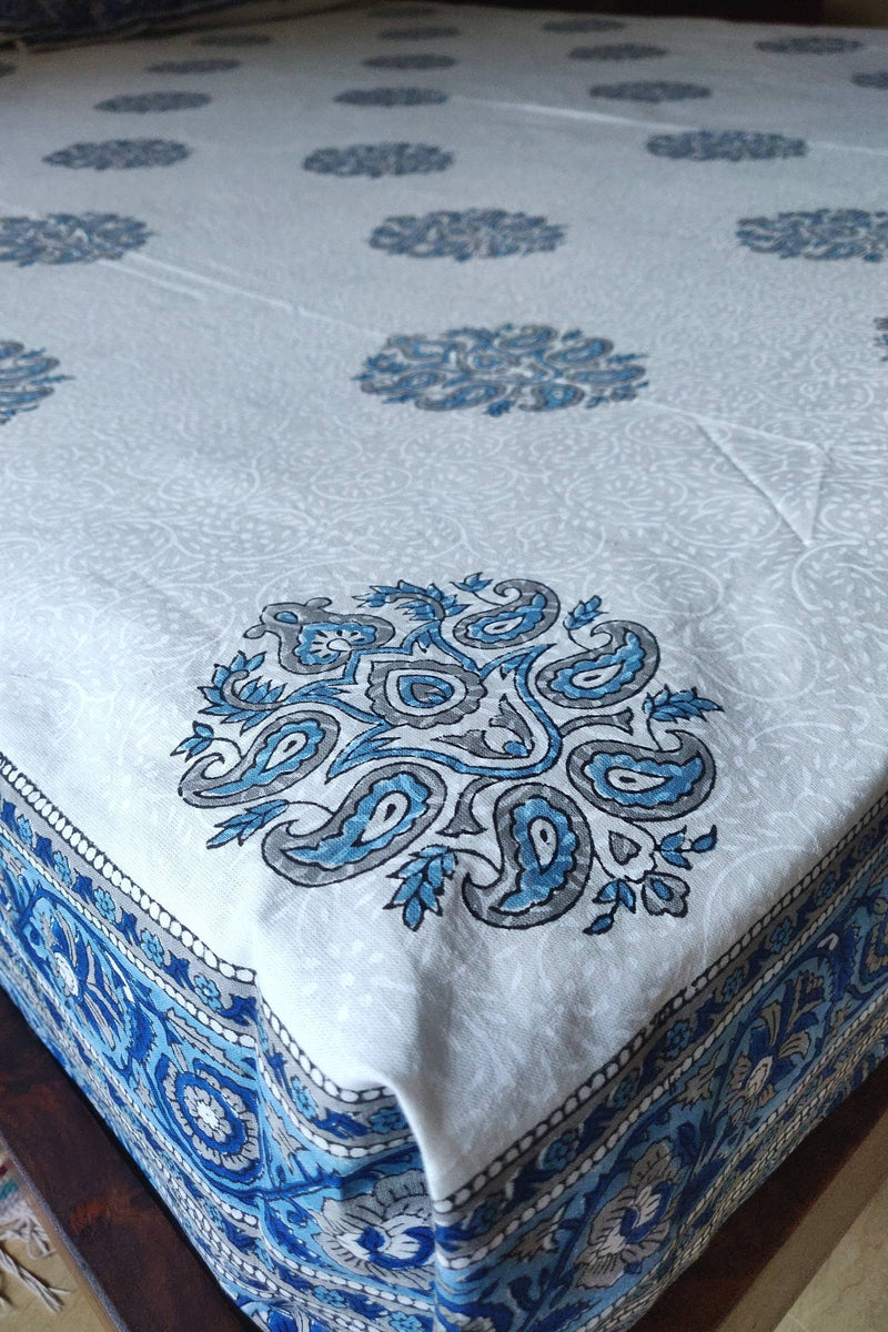 Cotton Handblock Bedsheet Crest