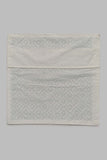 Cyan printwork cotton cushion cover with handblock