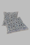 Jadibuti cotton cushion cover with handblock
