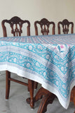Spring Flowers Cotton Handblock Table Cover